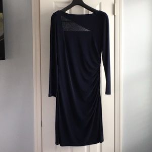 Ralph Lauren long sleeve navy blue dress